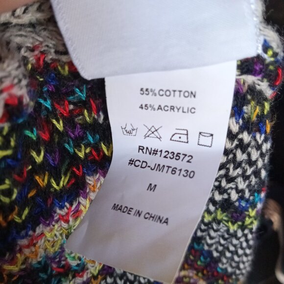 Northern Angel Multicolor Pattern Cardigan Sweater - Picture 8 of 8